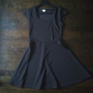 Plain black dress